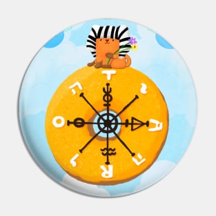 Dessert Tarot card-The Wheel of Fortune Pin