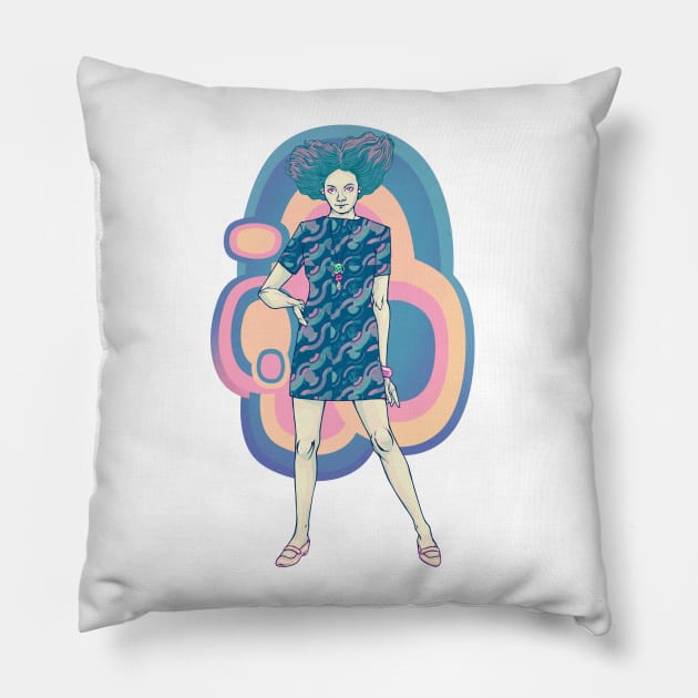 Twiggy purple Pillow by ImmortalPink