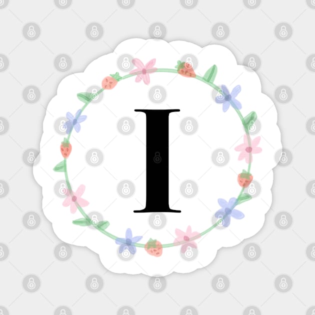 “I” initial Magnet by artoftilly