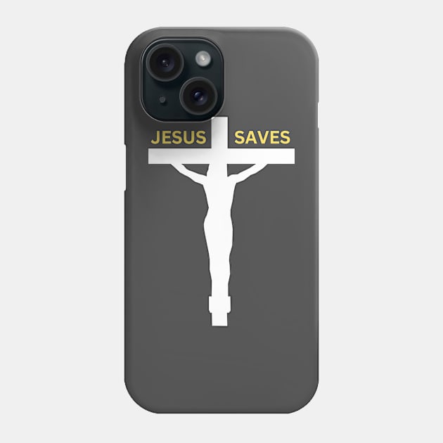 Jesus on the cross Phone Case by Militarydad