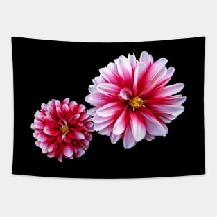 Dahlias Mommy and Child Hand In Hand Tapestry