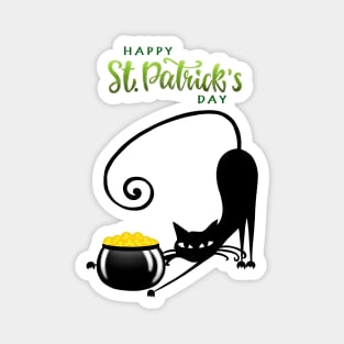 St Patrick's cat Magnet