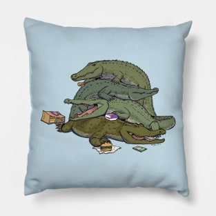 Crocodile stack Pillow