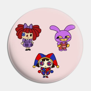 amazing Digital Circus pomni, jax and ragatha Pin