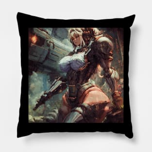 Warrior Girl Pillow