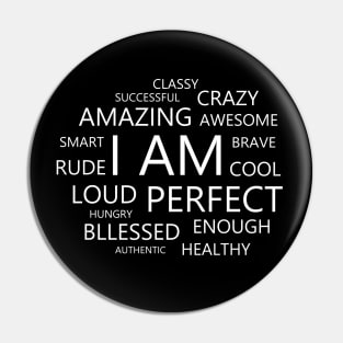 I am Affirmations, positive affirmations for women Pin