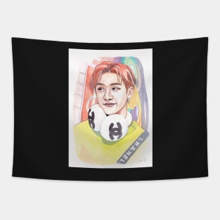 Stray Kids Chan Watercolour Painting Tapestry