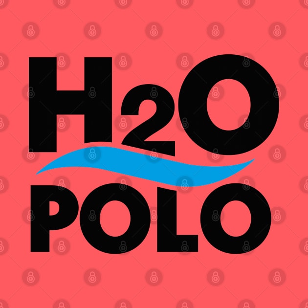 H20 polo water polo science chemistry water nerd (dark design) by LaundryFactory