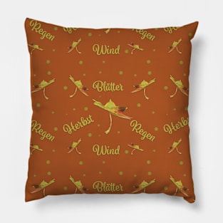 Herbst Muster - Fall Pattern (German) Pillow