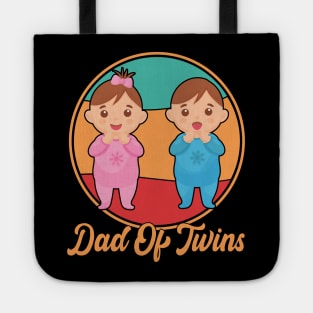 Dad Of Twins Classic Overachiever Fathers Day Twin Parents Tote