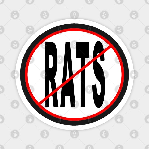 No Rats Magnet by  The best hard hat stickers 