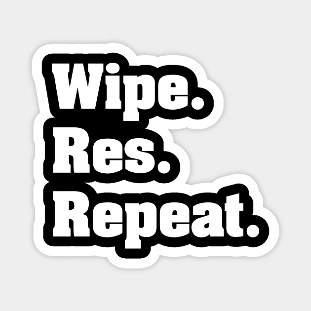 Wipe. Res. Repeat. MMO Classic Magnet by mc876