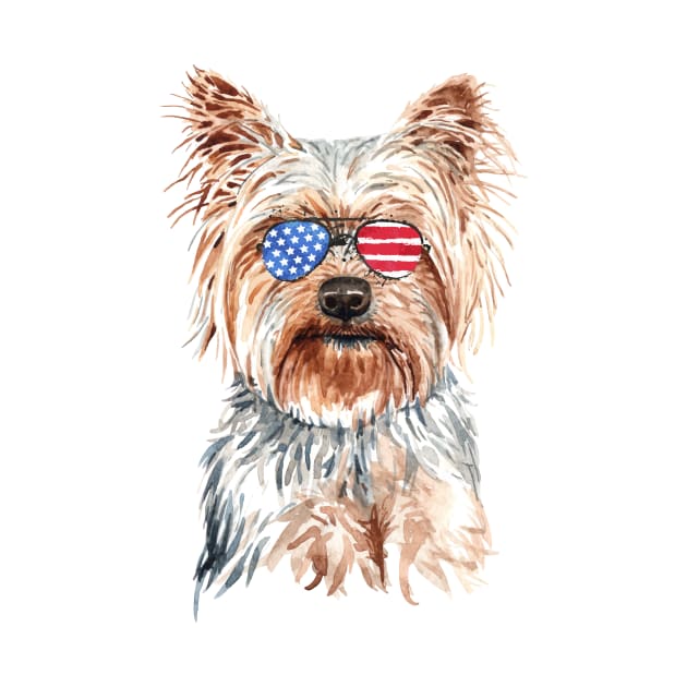 Patriotic Yorkshire Terrier - Yorkie Lovers by Red Canopy Stores