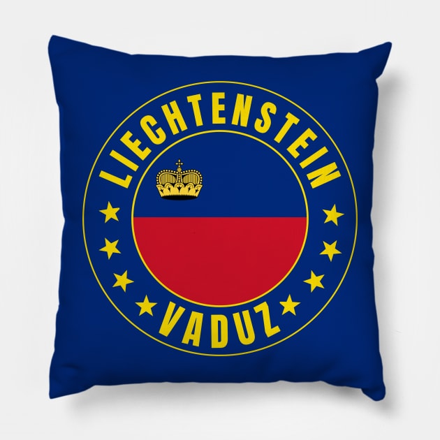 Liechtenstein Vaduz Pillow by footballomatic