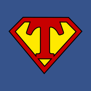 Superhero Symbol Letter T T-Shirt