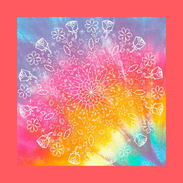 BOHO FLORAL MANDALA by SianPosy