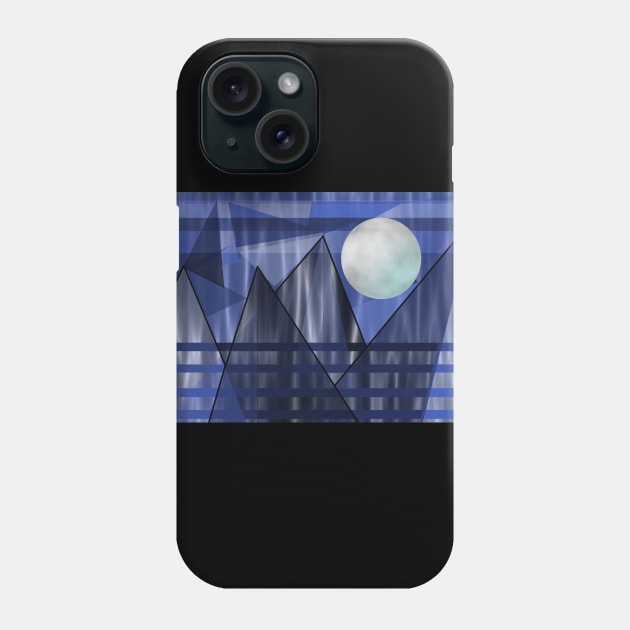 MOON Over the Mountains Phone Case by SartorisArt1