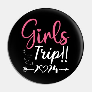 Sisters Trip 2024 Shirt Girls Road Trip 2024 Vacation Lovers Pin