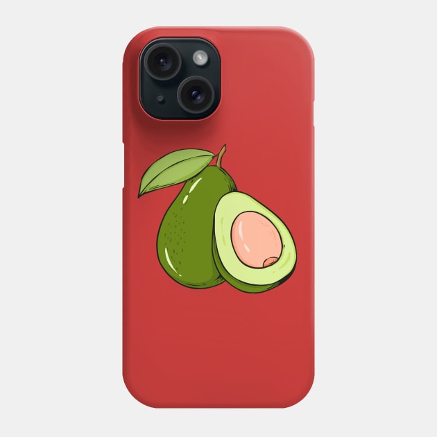 Avocado Phone Case by Mako Design 