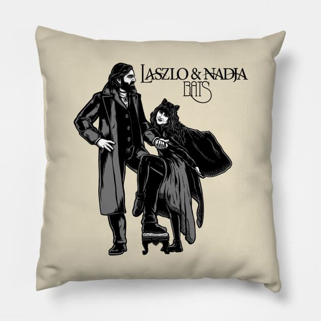 Laszlo & Nadja Pillow by harebrained