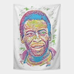 PELE - The Legend - Abstract Portrait Tapestry