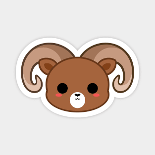 Cute Brown Big Horn Sheep Magnet