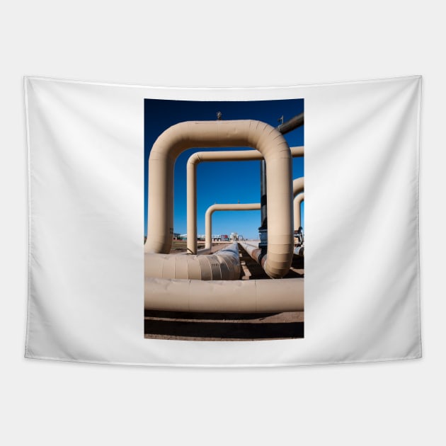 Geothermal power plant, USA (C021/7033) Tapestry by SciencePhoto