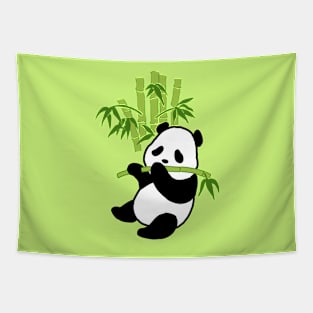 Panda Eating Tapestry