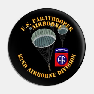 Army - US Paratrooper - 82nd wo Shadow Pin