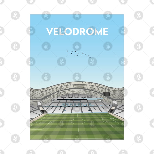 Stade Velodrome Illustration by TopFootballStadiums