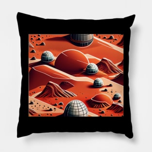 Mars colony Pillow