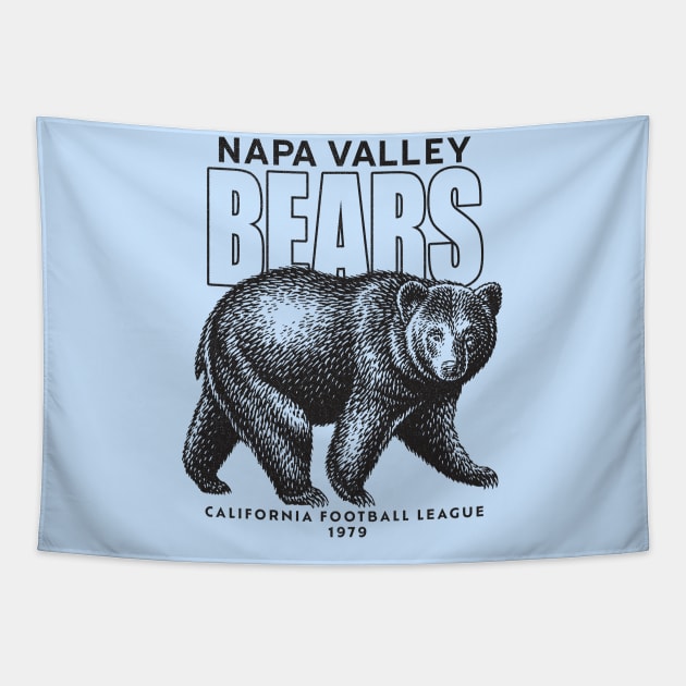 Defunct Napa Valley Bears - California Football League 1979 Tapestry by LocalZonly