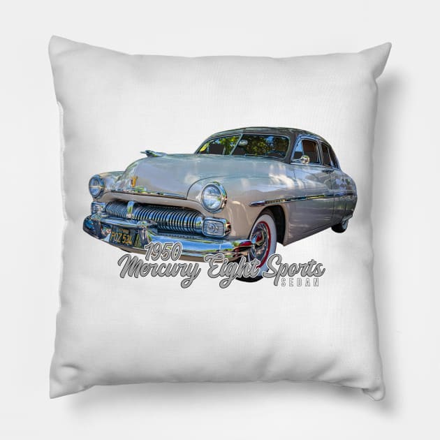 1950 Mercury Eight Sports Sedan Pillow by Gestalt Imagery