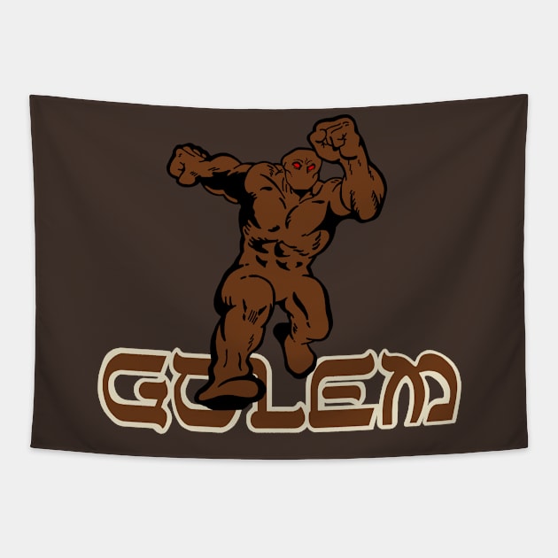 Golem and logo Tapestry by Slabafinety