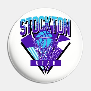 Utah Basketball Throwback 90s Stockton Pin