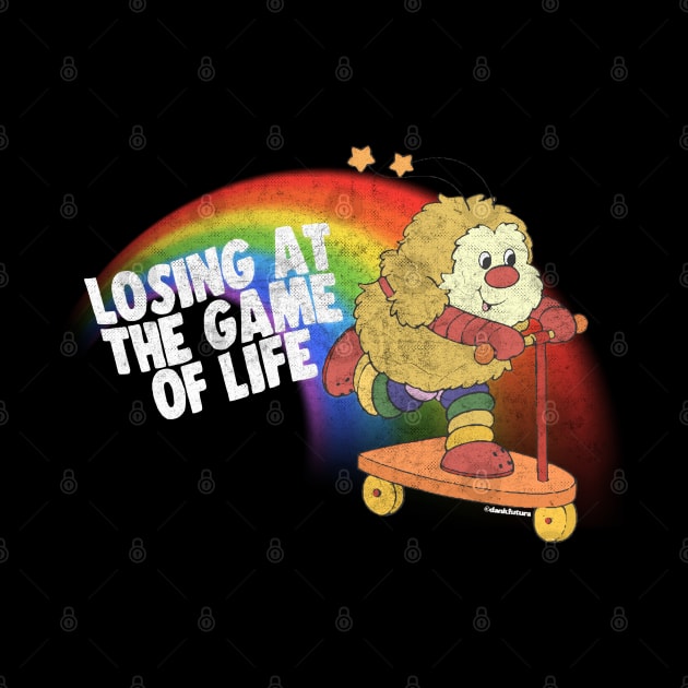 Losing At The Game Of Life / 80s Cartoon Nihilism Humor Design by DankFutura