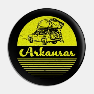 Retro Vintage  Arkansas Vacation Pin