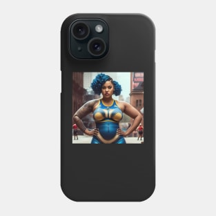 Summer Vibes, Curvy Summer, Beautiful Superwoman, Athlete. Dodge Ball Team, Strong Female. Sticker Phone Case