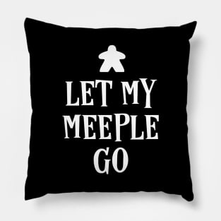 Let my Meeple Go Board Games Pun Pillow