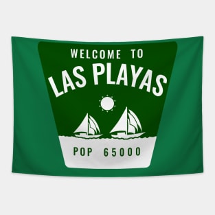 Las Playas Sign Tapestry