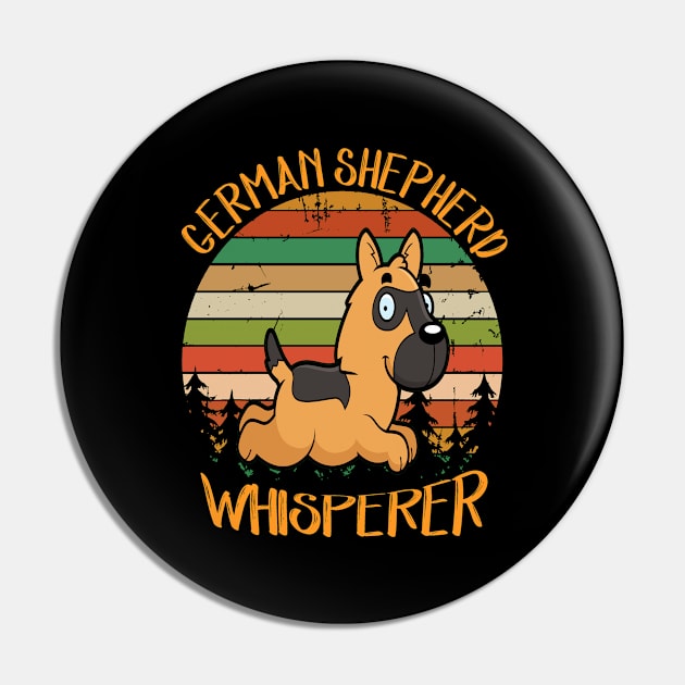 German Shepherd Whisperer Vintage Pin by Uris