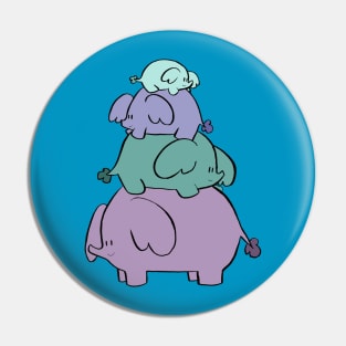 Cute Elephant Stack Pin