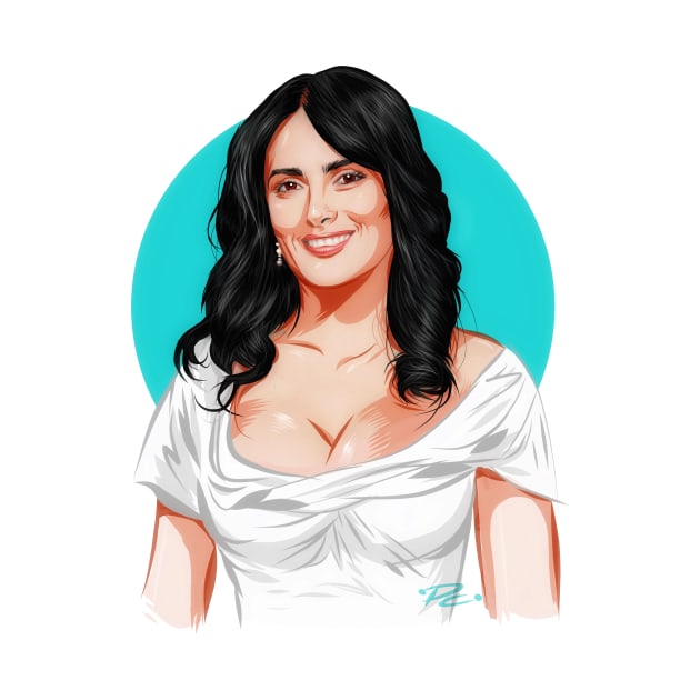 Salma Hayek - An illustration by Paul Cemmick by PLAYDIGITAL2020