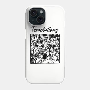 temptations vinyl store Phone Case