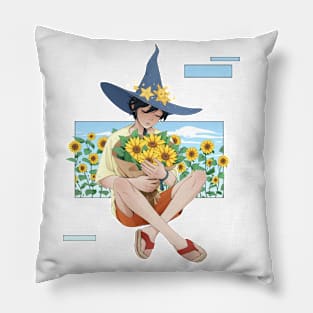 Sunflower Boy Pillow