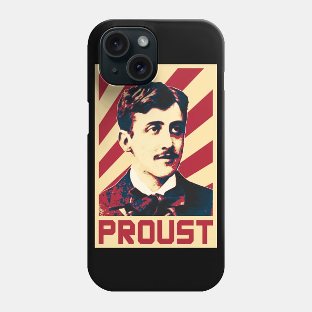 Marcel Proust Retro Phone Case by Nerd_art