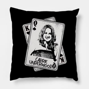 Retro Carrie Underwood Card Style Pillow