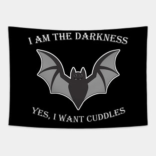 I Am The Darkness Cute Bat Halloween Tapestry