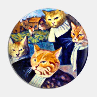 Van Gogh's Cats Pin