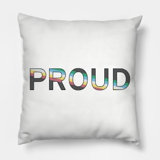 Proud (Disability Pride Colors) Pillow